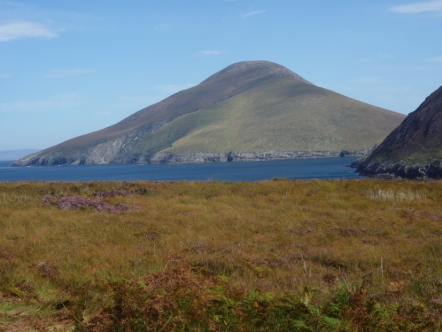 An unusual view of Slievemore from the remote northern side of Achill Island